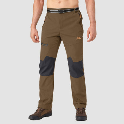Men's Fleece-Lined Ski Pants Water-Resistant 4 Zip Pockets