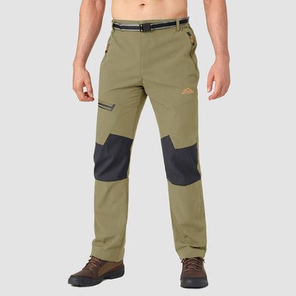 Men's Fleece-Lined Ski Pants Water-Resistant 4 Zip Pockets