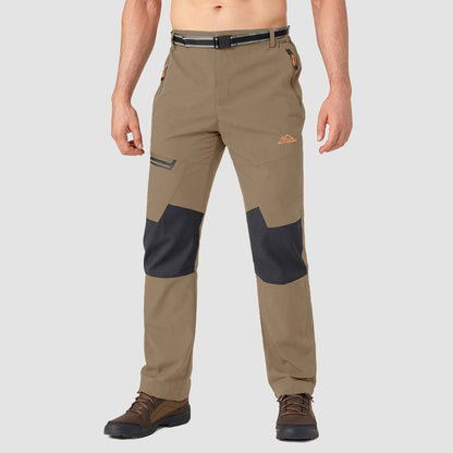 Men's Fleece-Lined Ski Pants Water-Resistant 4 Zip Pockets