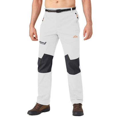 Men's Fleece-Lined Ski Pants Water-Resistant 4 Zip Pockets