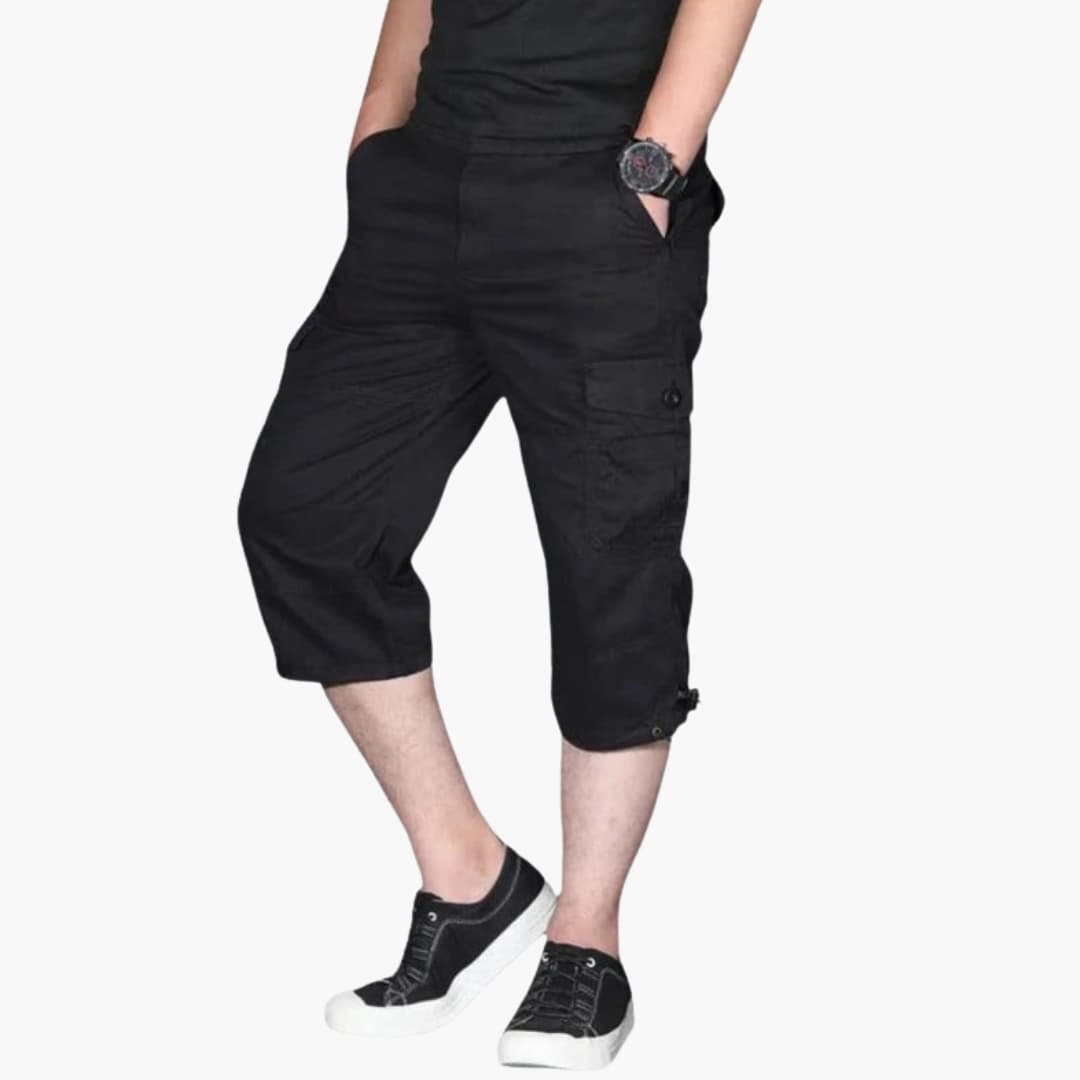 Men's Cargo Pants Zipper Multi-Pocket Khaki