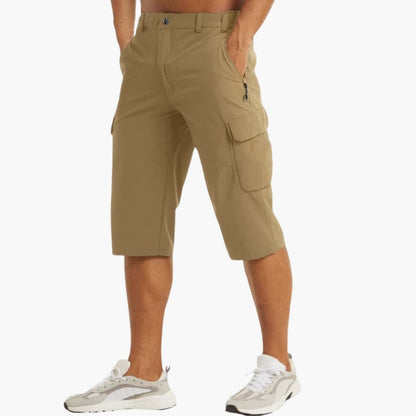Men's Cargo Shorts Cotton Button Zip Closure - VibreMode