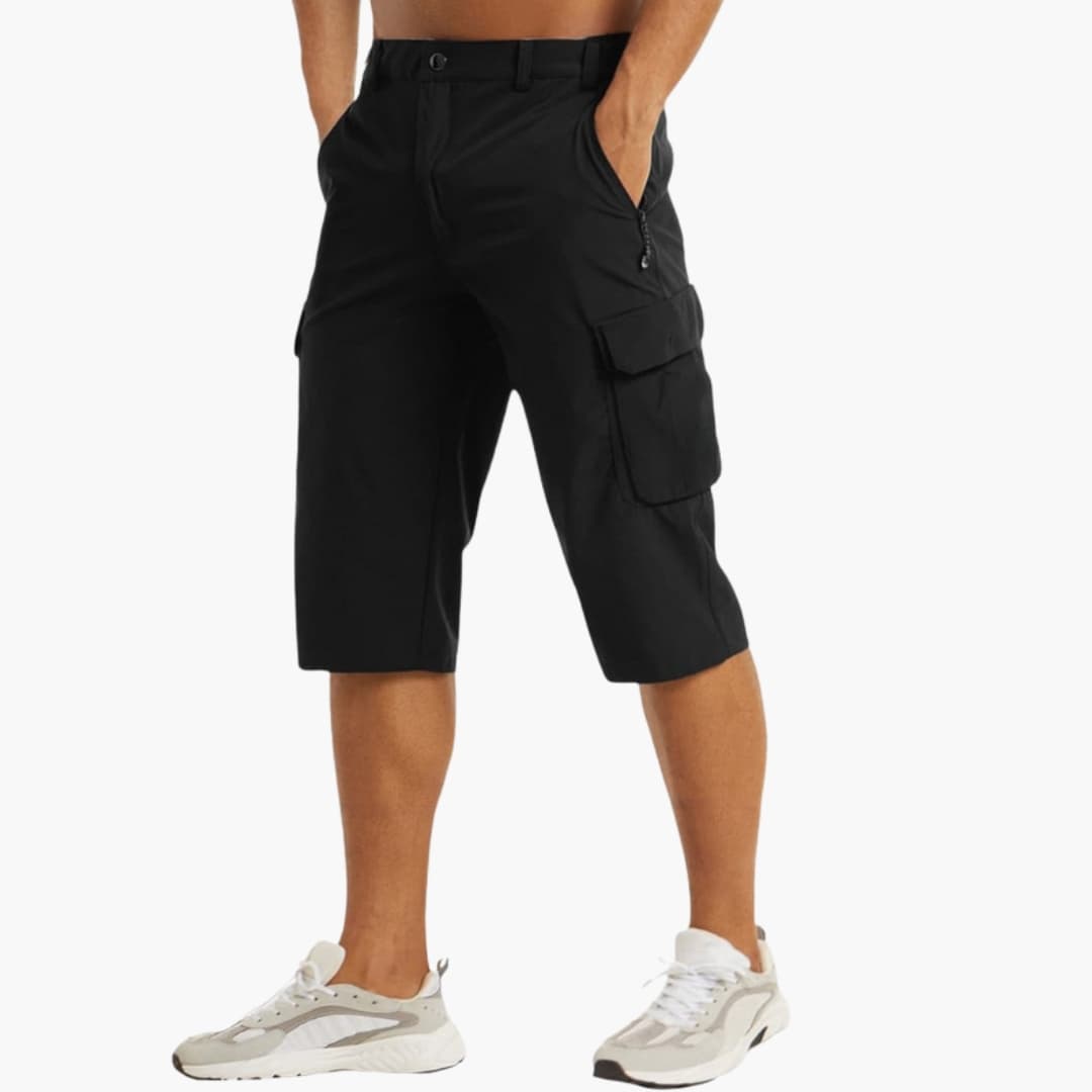 Men's Cargo Shorts Cotton Button Zip Closure