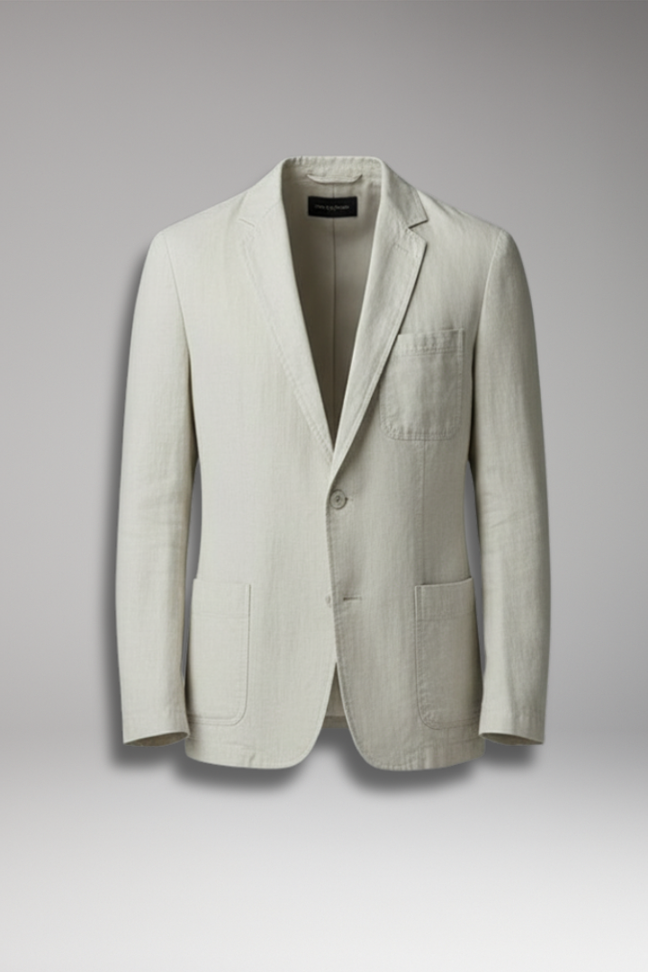 Men's Blazer Jacket Button Front Pockets - VibreMode