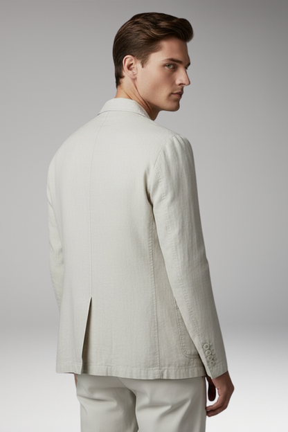 Men's Blazer Jacket Button Front Pockets