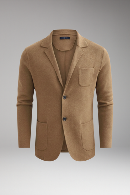 Men's Lapel Collar Blazer Front Closure - VibreMode