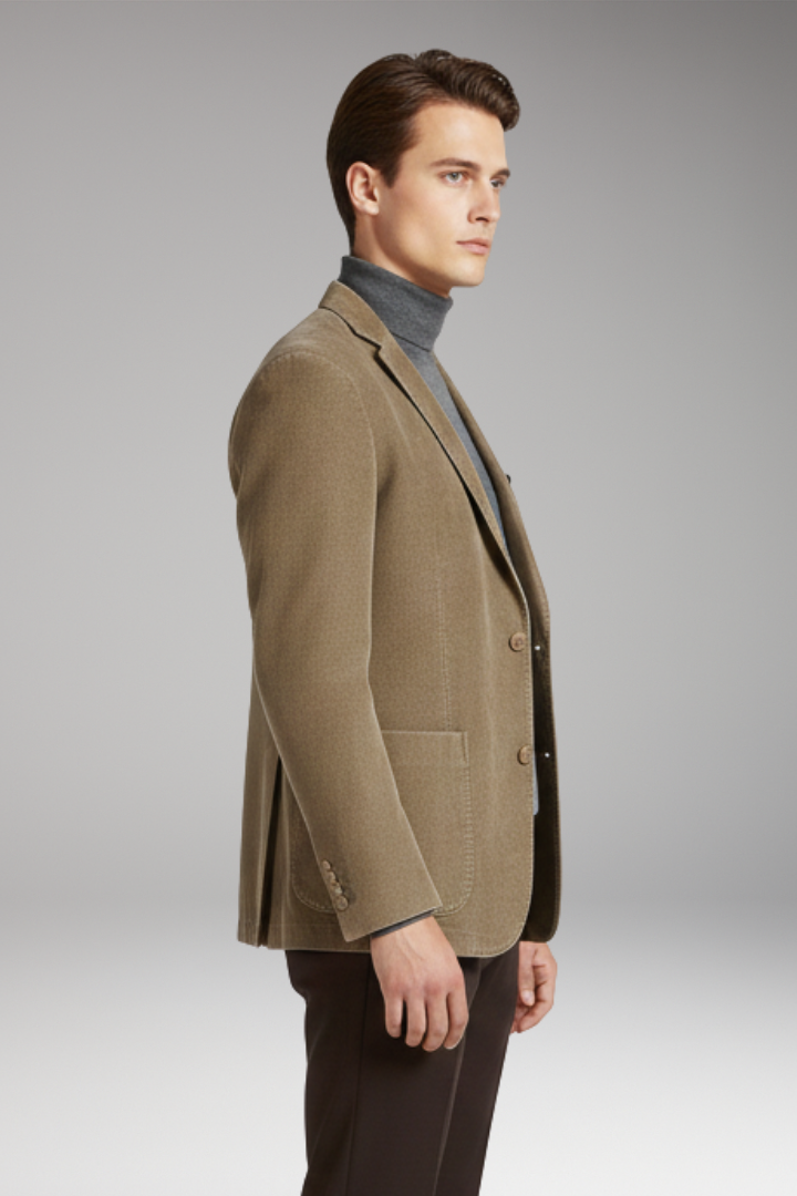 Men's Corduroy Blazer Notched Lapel