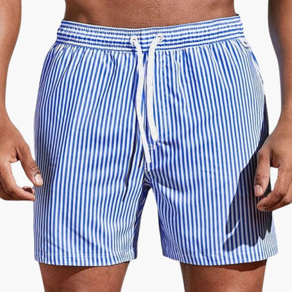 Men's Board Shorts Elastic Waist Striped - VibreMode