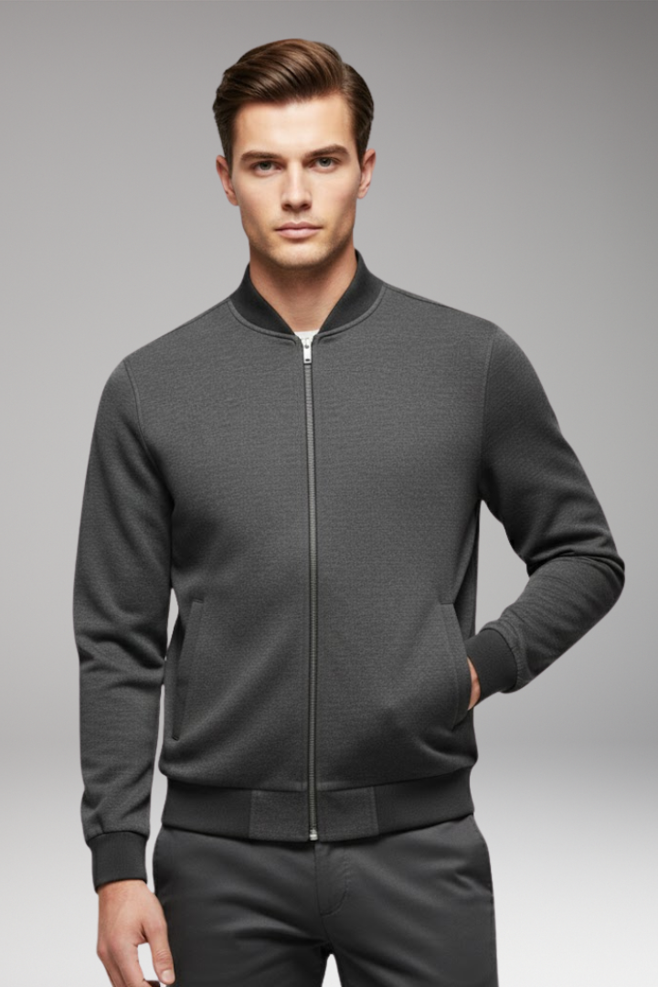 Men's Bomber Jacket High Collar