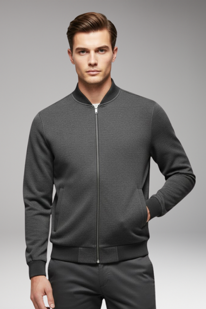 Men's Bomber Jacket High Collar