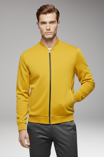 Men's Bomber Jacket High Collar