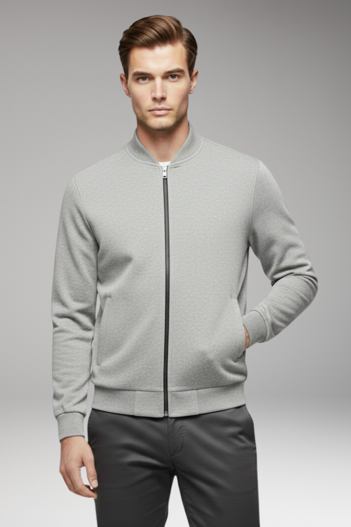 Men's Bomber Jacket High Collar