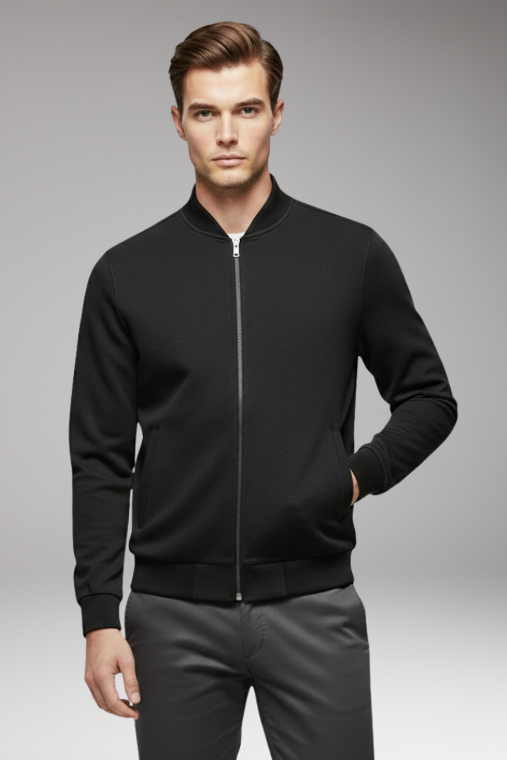 Men's Bomber Jacket High Collar