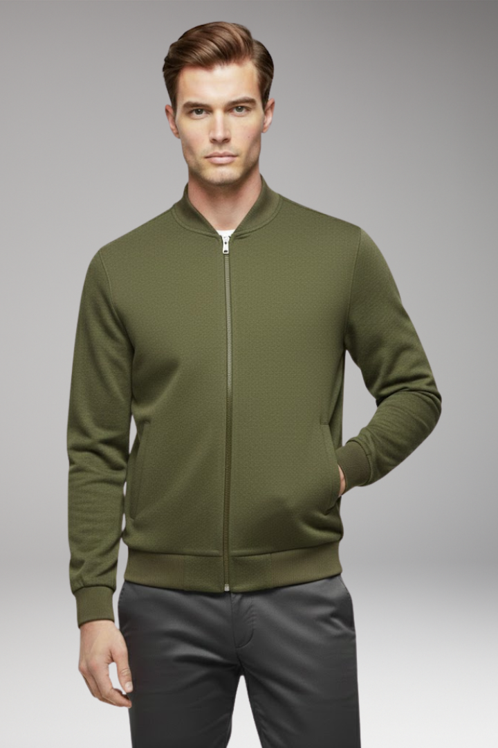 Men's Bomber Jacket High Collar