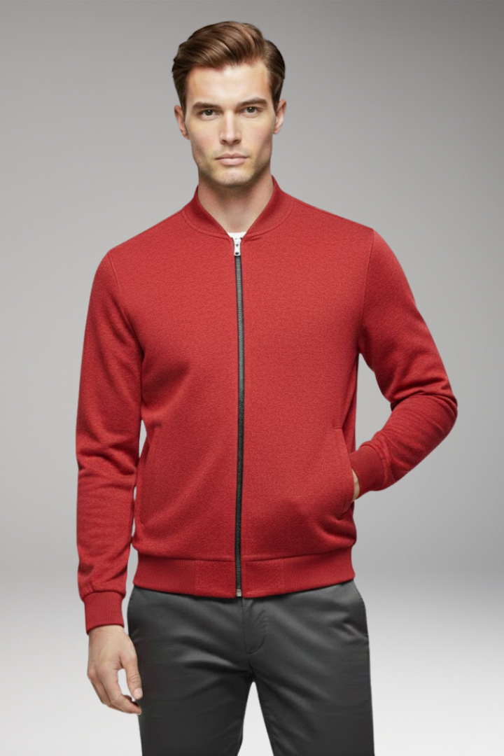 Men's Bomber Jacket High Collar