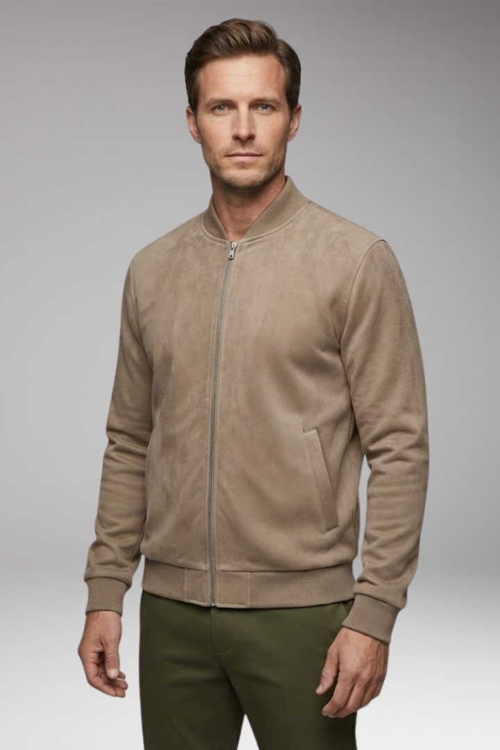 Men's Bomber Jacket Modern Fit Practical Pockets