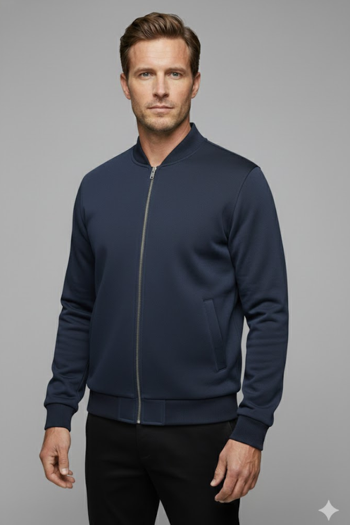 Men's Bomber Jacket Modern Fit Practical Pockets