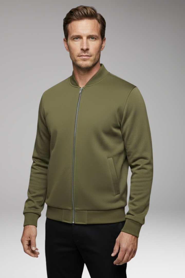 Men's Bomber Jacket Modern Fit Practical Pockets