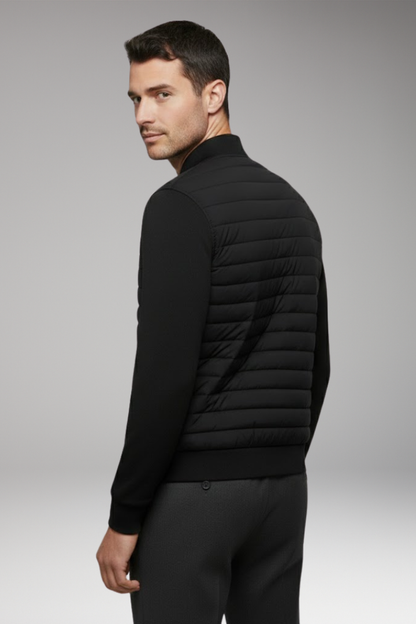 Men's Padded Bomber Jacket Elastic Cuffs