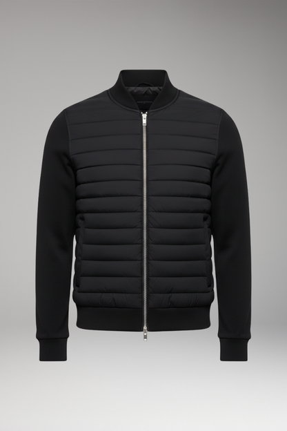 Men's Padded Bomber Jacket Elastic Cuffs - VibreMode