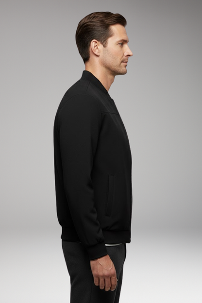 Men's Bomber Jacket Sporty Cut Practical Pockets