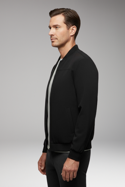 Men's Bomber Jacket Sporty Cut Practical Pockets