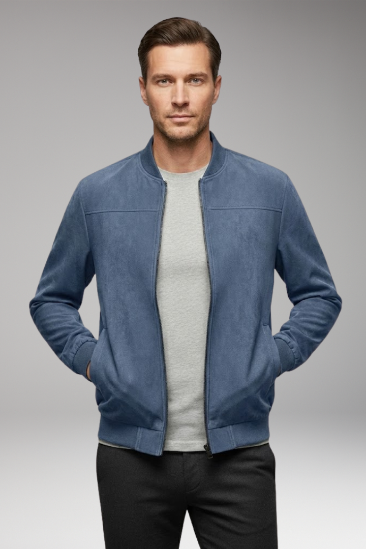Men's Bomber Jacket Sporty Cut Practical Pockets