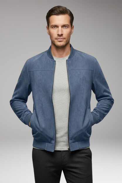Men's Bomber Jacket Sporty Cut Practical Pockets