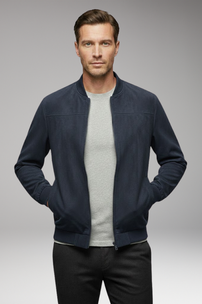 Men's Bomber Jacket Sporty Cut Practical Pockets