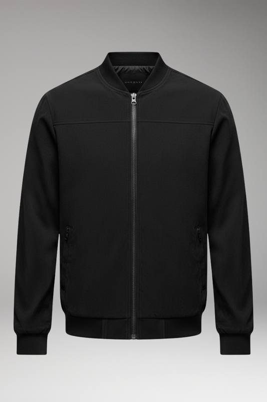Men's Bomber Jacket Sporty Cut Practical Pockets - VibreMode