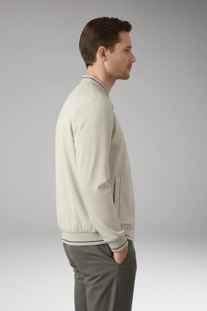 Men's Bomber Jacket Sporty Elastic Cuffs