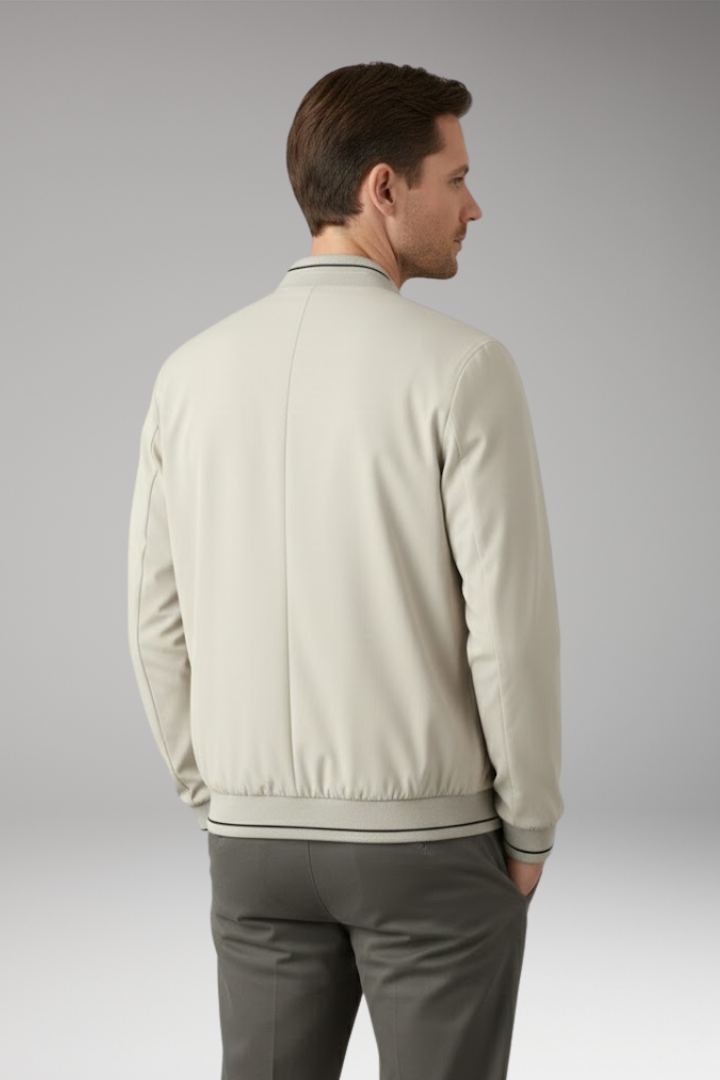 Men's Bomber Jacket Sporty Elastic Cuffs