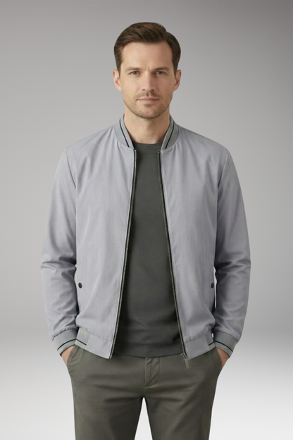 Men's Bomber Jacket Sporty Elastic Cuffs