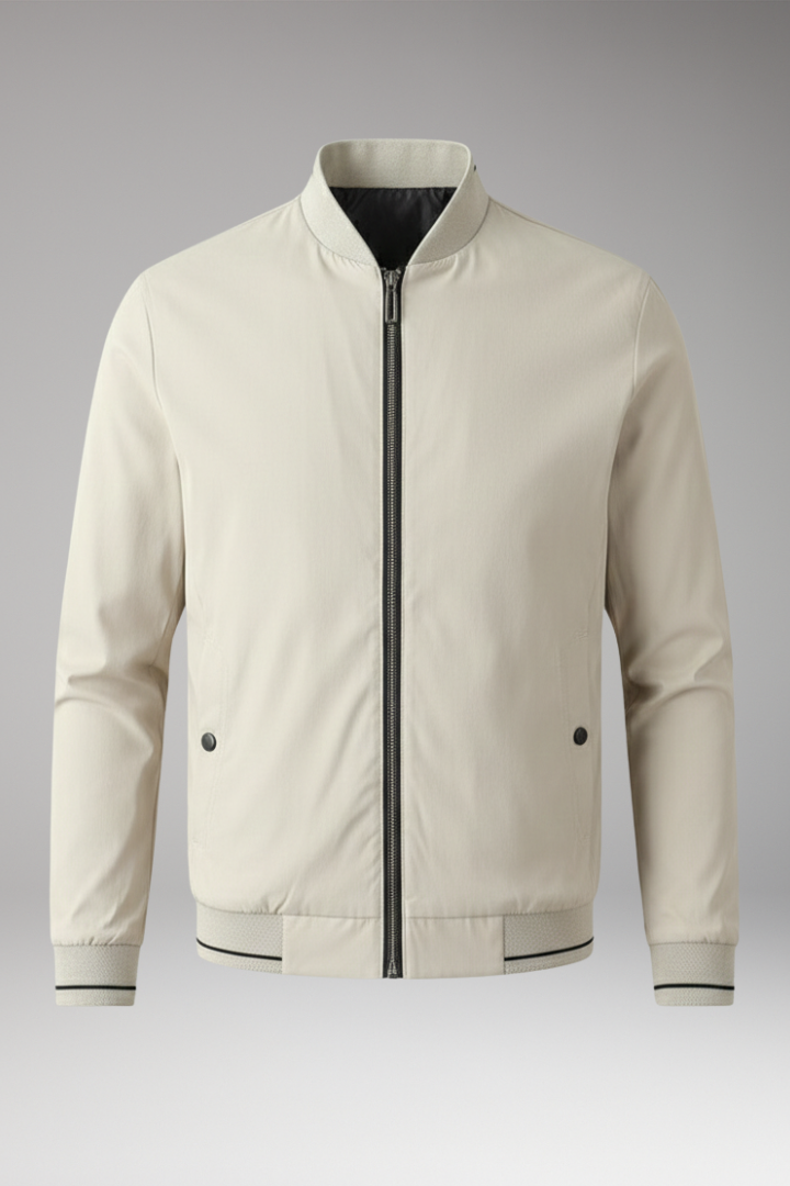 Men's Bomber Jacket Sporty Elastic Cuffs - VibreMode