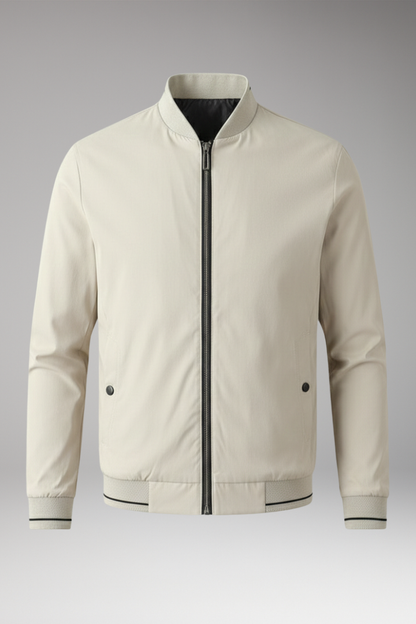 Men's Bomber Jacket Sporty Elastic Cuffs - VibreMode