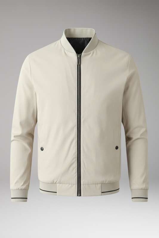 Men's Bomber Jacket Sporty Elastic Cuffs - VibreMode