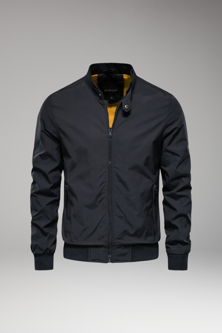 Men's Bomber Jacket Zipper Closure - VibreMode