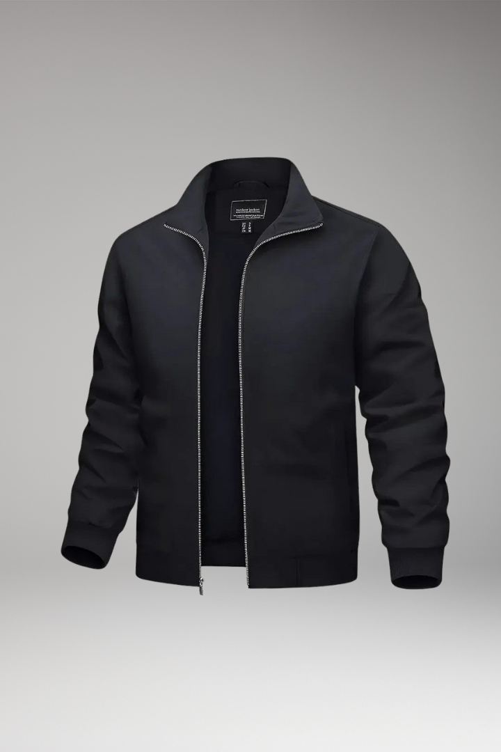 Men's Bomber Jacket Zipper Stand-Up Collar - VibreMode