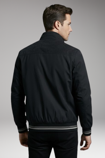 Men's Bomber Jacket Zippered Pockets