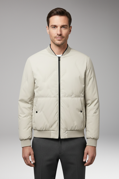 Men's Bomber Jacket Zipper Long Sleeves