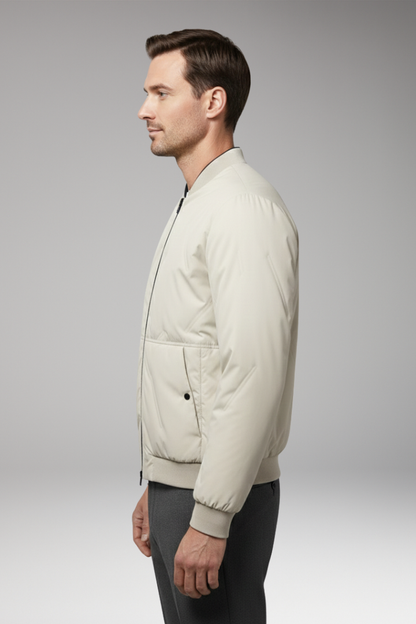 Men's Bomber Jacket Zipper Long Sleeves