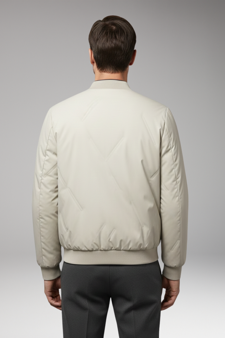 Men's Bomber Jacket Zipper Long Sleeves