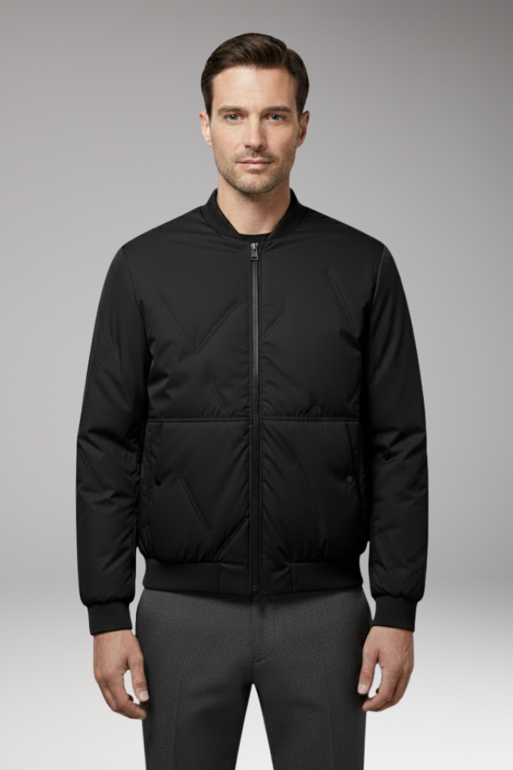 Men's Bomber Jacket Zipper Long Sleeves