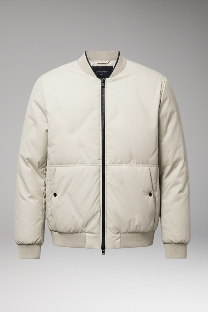 Men's Bomber Jacket Zipper Long Sleeves - VibreMode