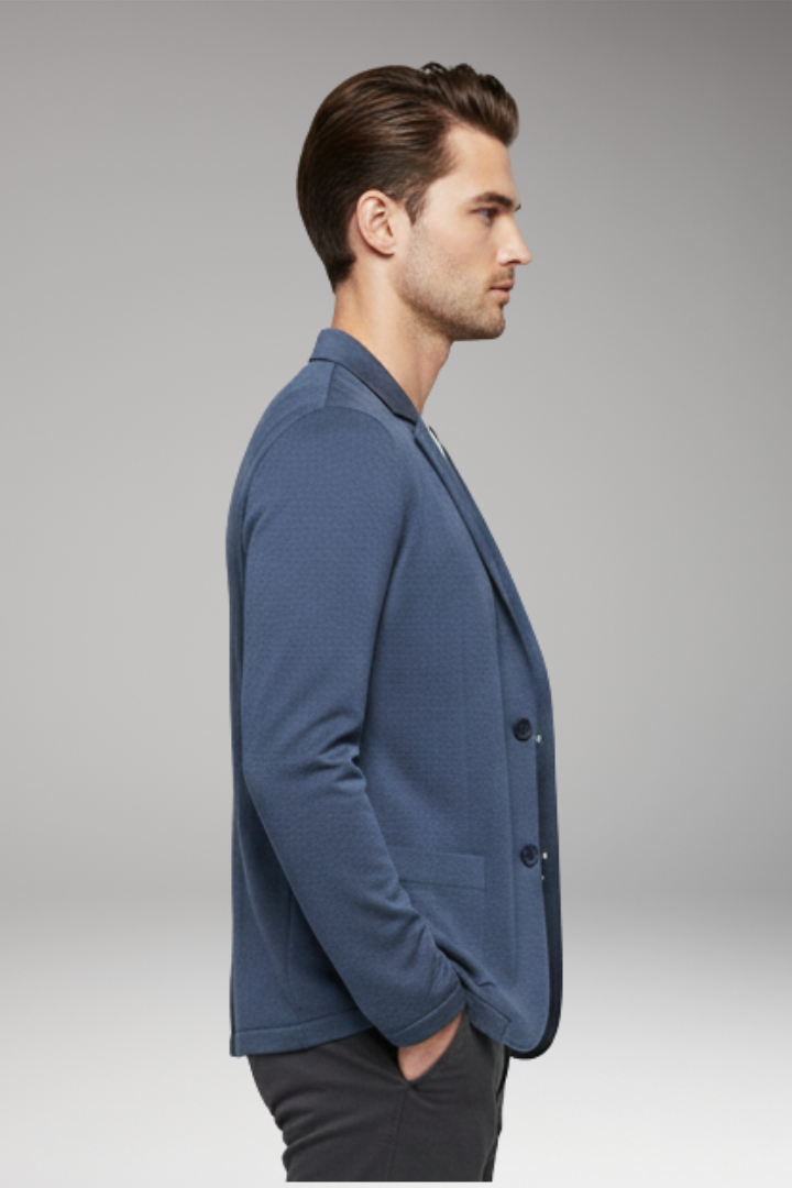 Men's Cardigan Blazer Notched Collar Button Closure