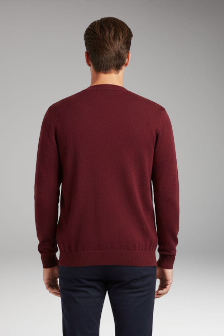 Men's V-Neck Cardigan Button Front