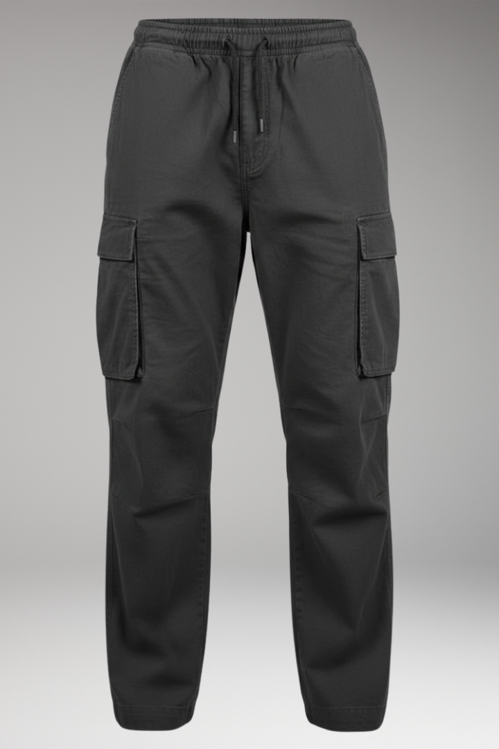 Men's Cargo Pants Elastic Waist Six Pockets - VibreMode