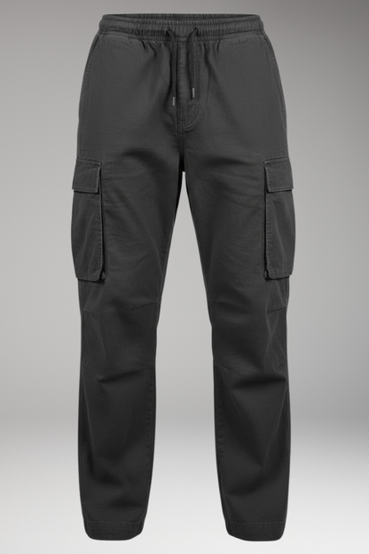 Men's Cargo Pants Elastic Waist Six Pockets - VibreMode