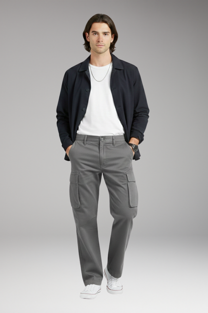 Men's Wide Leg Cargo Pants