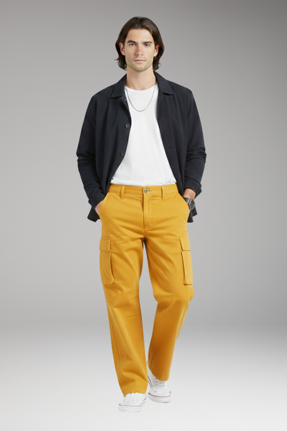 Men's Wide Leg Cargo Pants
